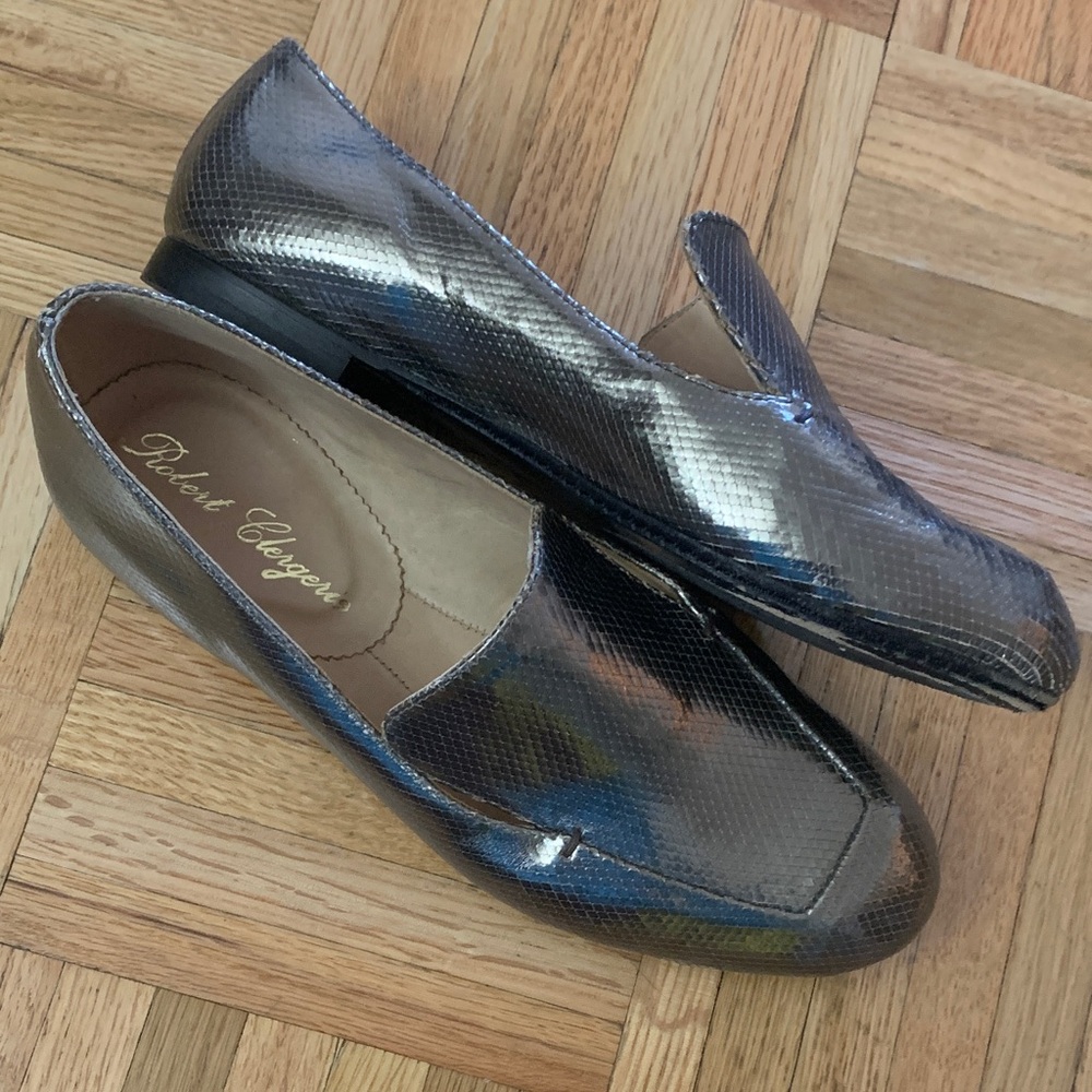 Robert Clergerie Metallic Bronze Leather Loafers - Women’s EU Size 36.5 (6.5/7)